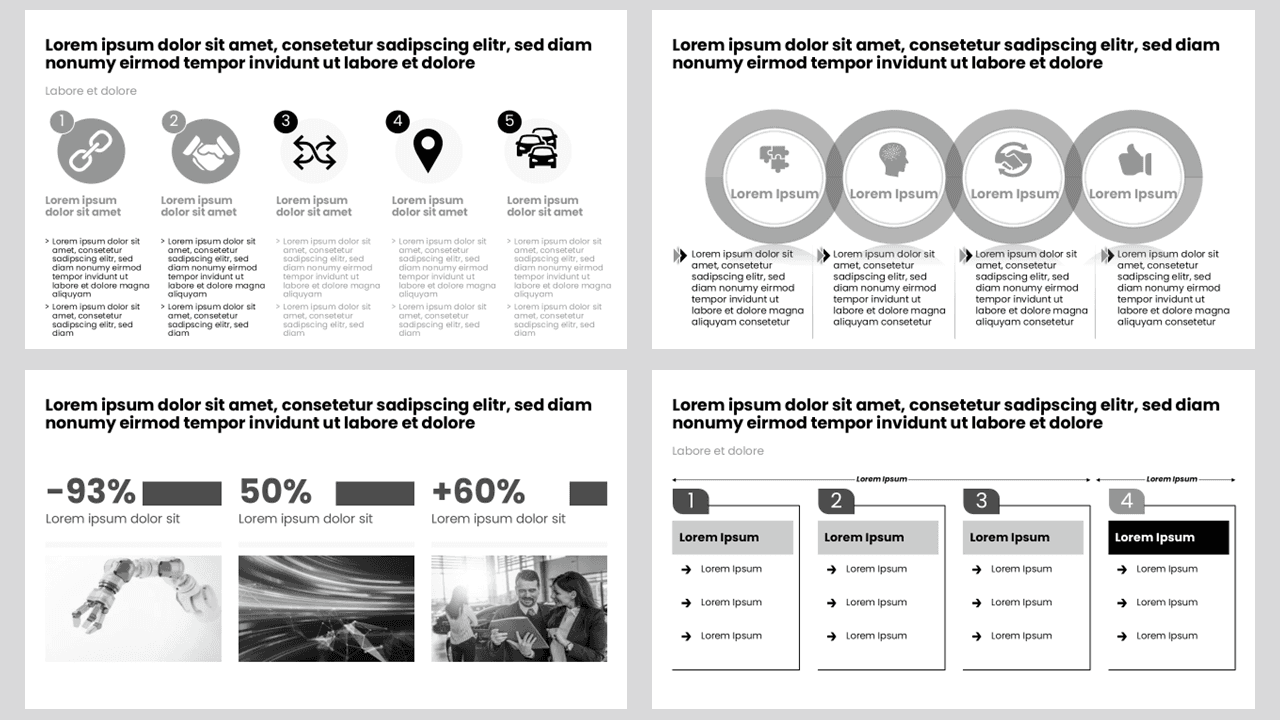 Consulting slide template preview