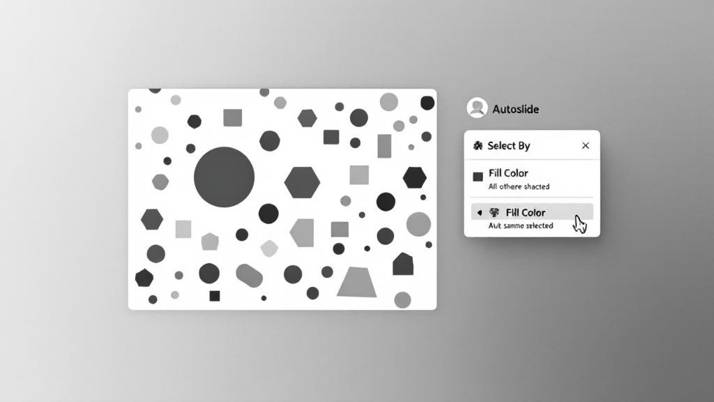 How to select mulitple objects with the same color in PowerPoint